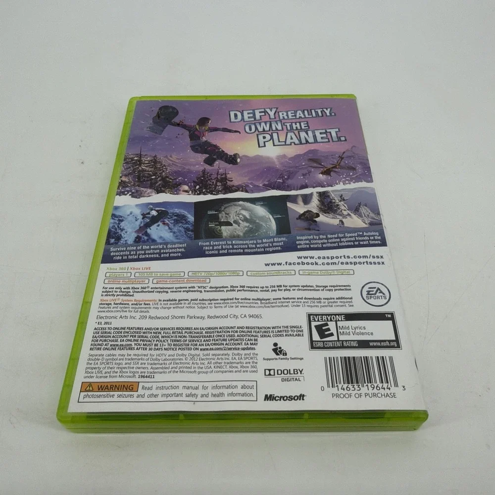 SSX Microsoft Xbox 360 Complete CIB